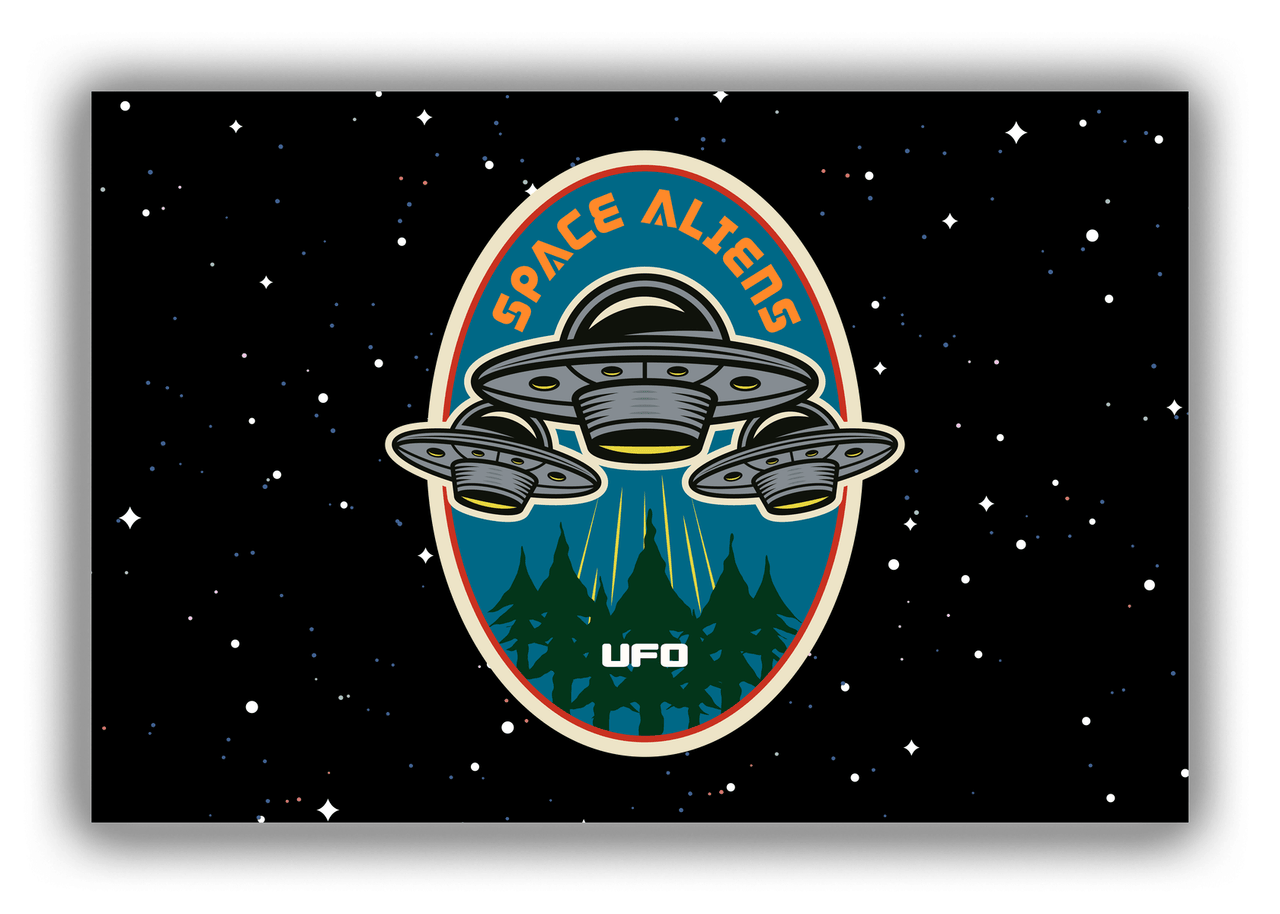 Alien / UFO Canvas Wrap & Photo Print - Space Aliens - Front View