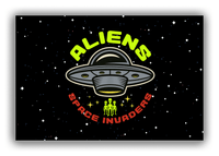 Thumbnail for Alien / UFO Canvas Wrap & Photo Print - Space Invaders - Front View