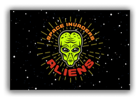 Thumbnail for Alien / UFO Canvas Wrap & Photo Print - Space Invaders - Front View