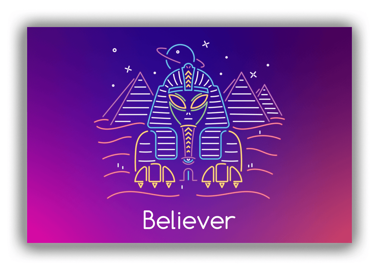 Alien / UFO Canvas Wrap & Photo Print - Sphinx - Front View