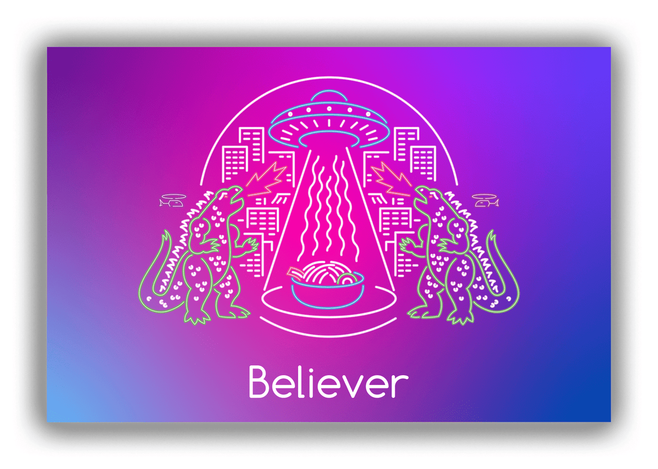 Alien / UFO Canvas Wrap & Photo Print - Noodles - Front View