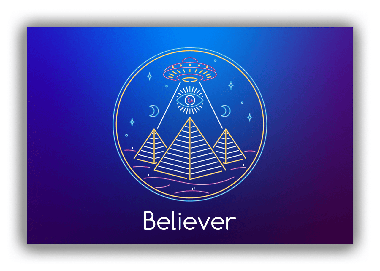 Alien / UFO Canvas Wrap & Photo Print - Seeing Eye - Front View