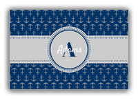 Thumbnail for Personalized Anchors Canvas Wrap & Photo Print - Circle Ribbon Nameplate - Front View