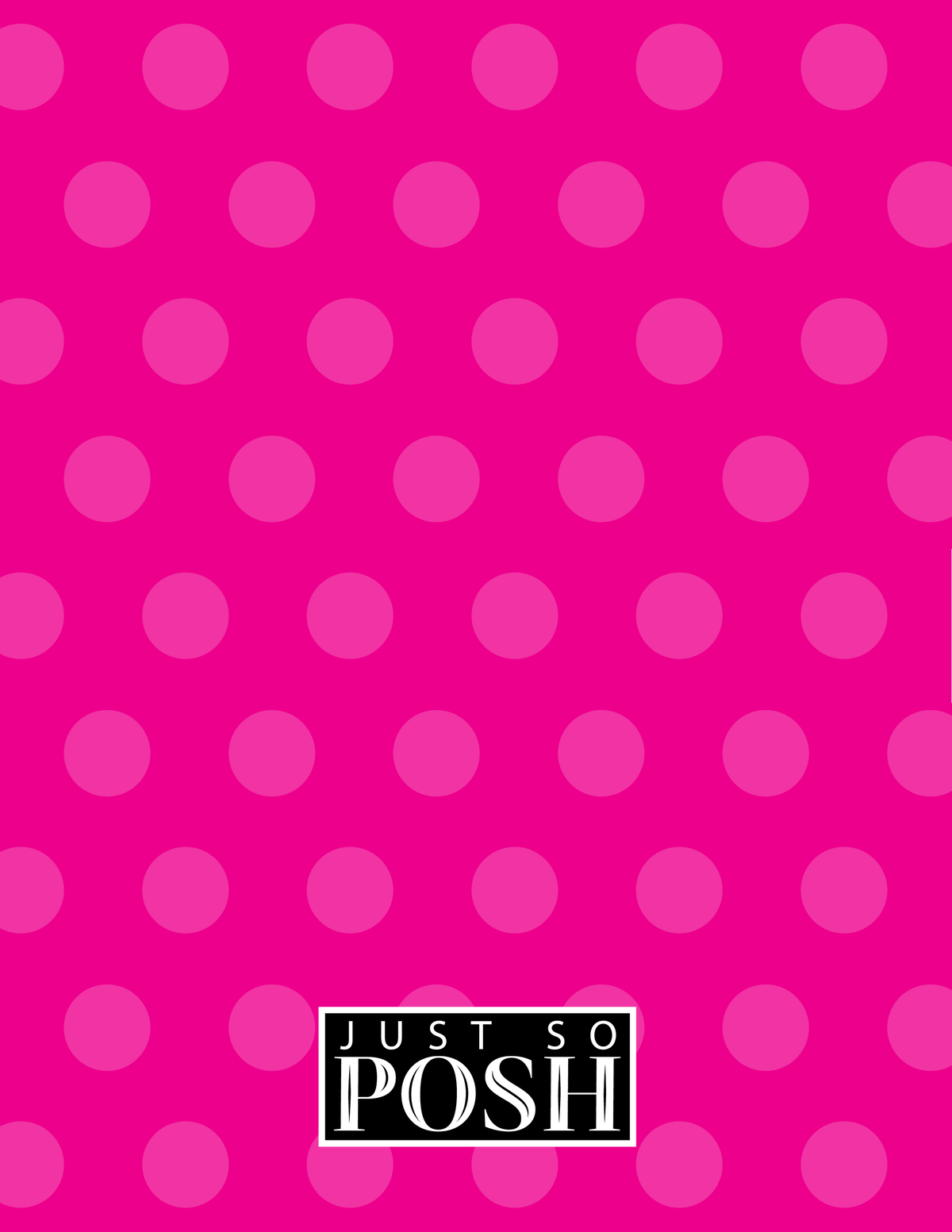 Personalized Ballerina Notebook II - Polka Dot Stripe - Brunette Ballerina - Back View