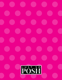 Thumbnail for Personalized Ballerina Notebook II - Polka Dot Stripe - Brunette Ballerina - Back View