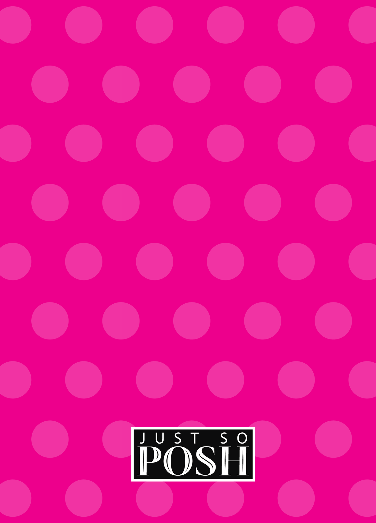 Personalized Ballerina Journal II - Polka Dot Stripe - Black Ballerina I - Back View