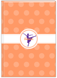 Thumbnail for Personalized Ballerina Journal IX - Silhouette I - Front View