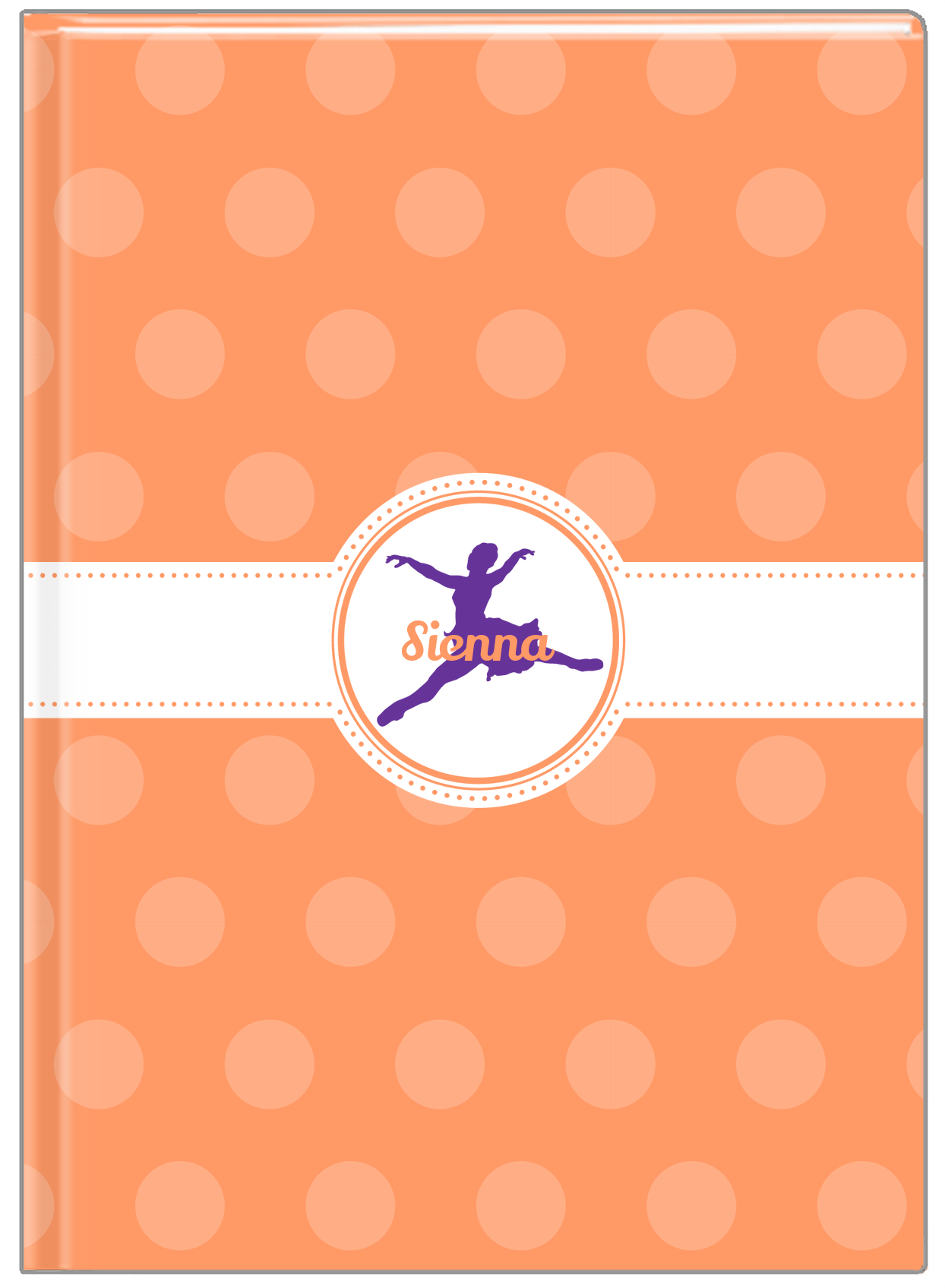 Personalized Ballerina Journal IX - Silhouette IV - Front View