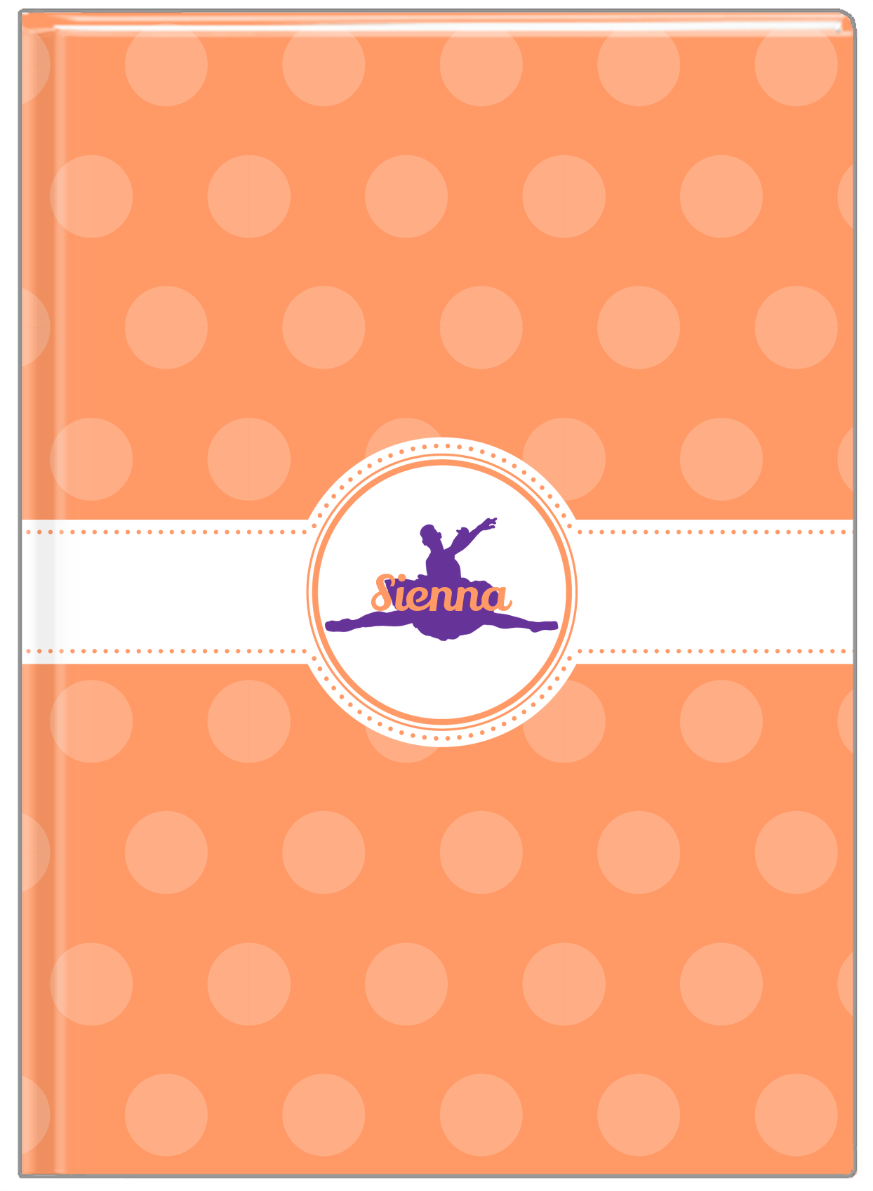 Personalized Ballerina Journal IX - Silhouette VI - Front View