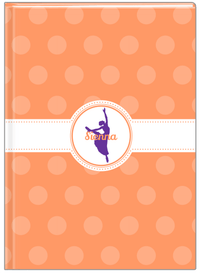 Thumbnail for Personalized Ballerina Journal IX - Silhouette VII - Front View