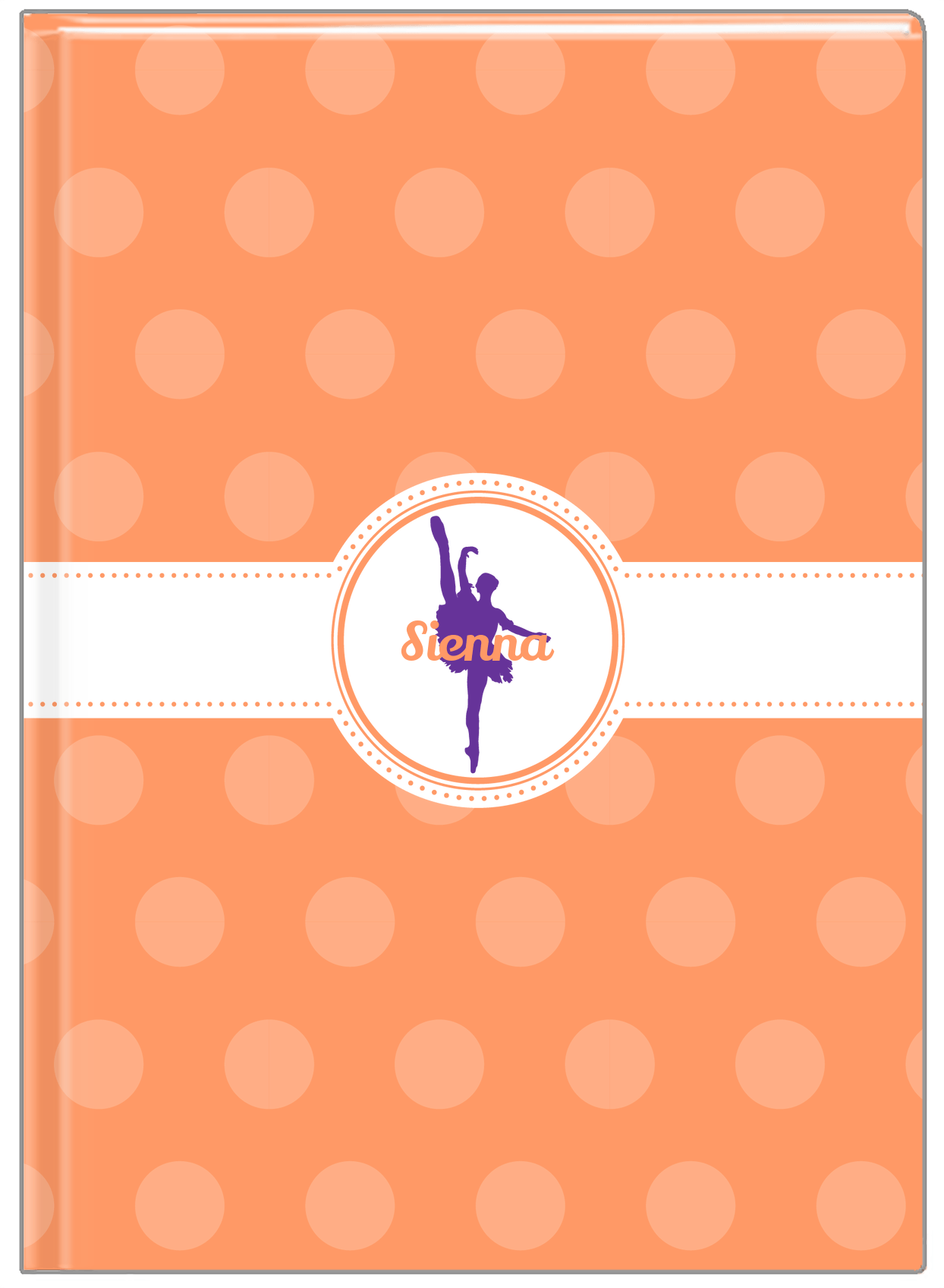 Personalized Ballerina Journal IX - Silhouette IX - Front View