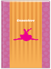 Thumbnail for Personalized Ballerina Journal X - Silhouette VI - Front View