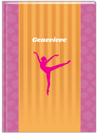 Thumbnail for Personalized Ballerina Journal X - Silhouette X - Front View