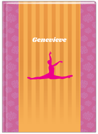 Thumbnail for Personalized Ballerina Journal X - Silhouette XI - Front View