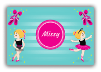 Thumbnail for Personalized Ballerina Canvas Wrap & Photo Print IV - Pointe Shoes - Blonde Ballerina - Front View