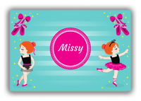 Thumbnail for Personalized Ballerina Canvas Wrap & Photo Print IV - Pointe Shoes - Redhead Ballerina - Front View