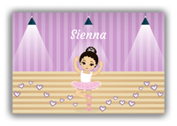 Thumbnail for Personalized Ballerina Canvas Wrap & Photo Print I - Studio Hearts - Asian Ballerina - Front View