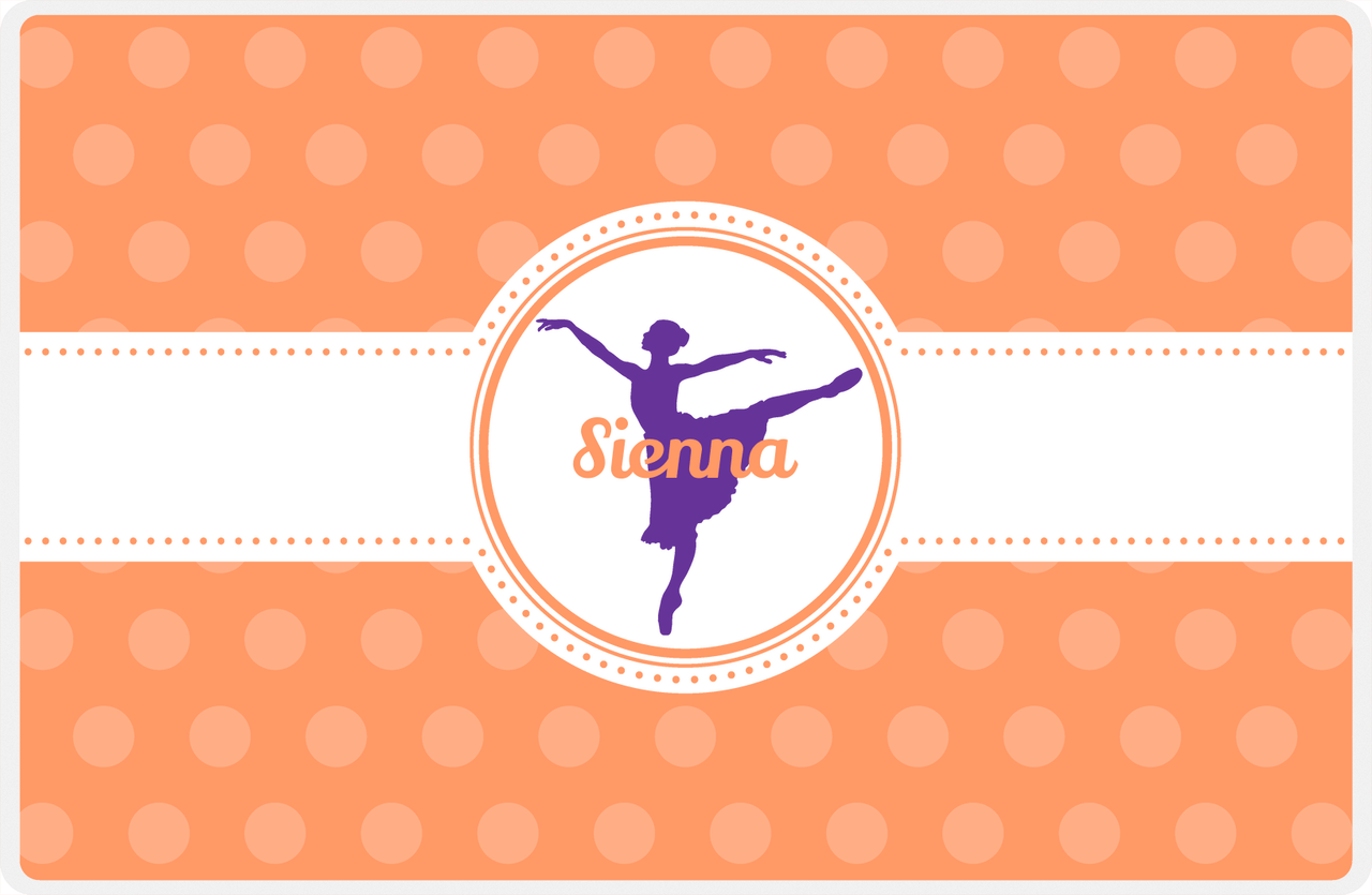 Personalized Ballerina Placemat IX - Silhouette I -  View