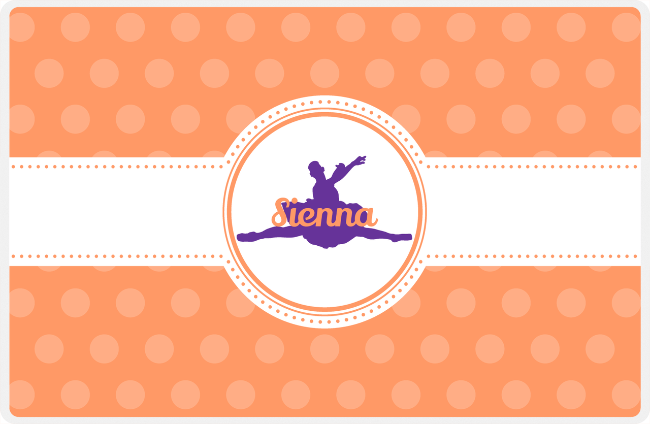 Personalized Ballerina Placemat IX - Silhouette VI -  View