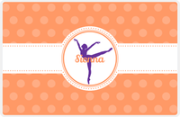 Thumbnail for Personalized Ballerina Placemat IX - Silhouette X -  View