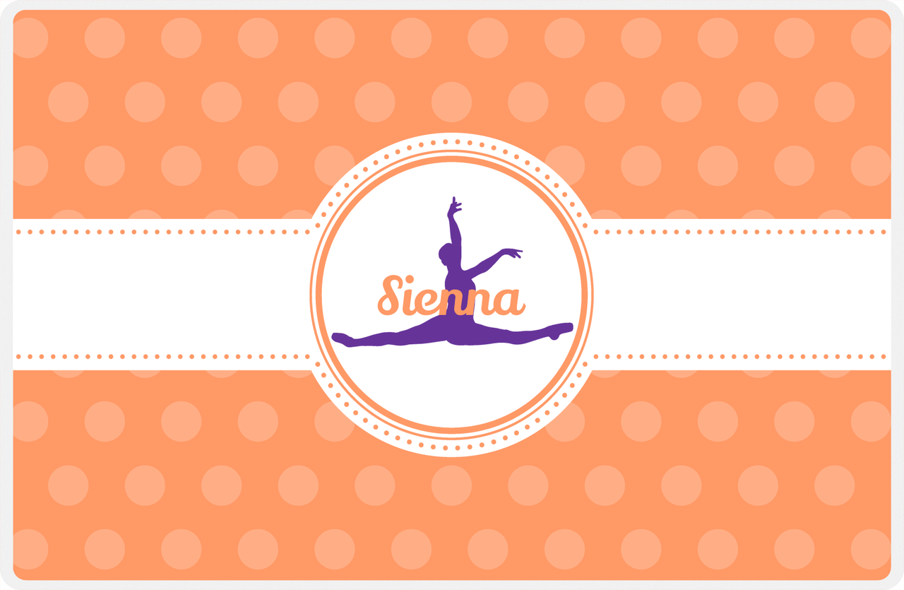 Personalized Ballerina Placemat IX - Silhouette XI -  View