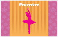 Thumbnail for Personalized Ballerina Placemat X - Silhouette II -  View
