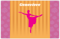 Thumbnail for Personalized Ballerina Placemat X - Silhouette V -  View