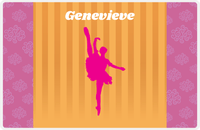 Thumbnail for Personalized Ballerina Placemat X - Silhouette IX -  View