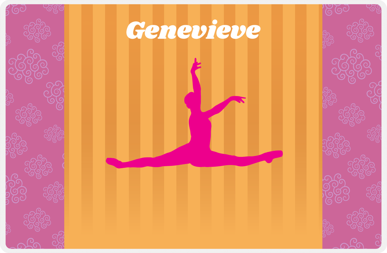 Personalized Ballerina Placemat X - Silhouette XI -  View