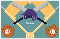 Thumbnail for Personalized Baseball Placemat XXIII - Patina Background -  View