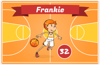 Thumbnail for Personalized Basketball Placemat VII - Fast Break - Redhead Boy -  View