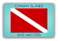 Thumbnail for Personalized Beach Canvas Wrap & Photo Print II - Dive Flag - Teal Background - Front View