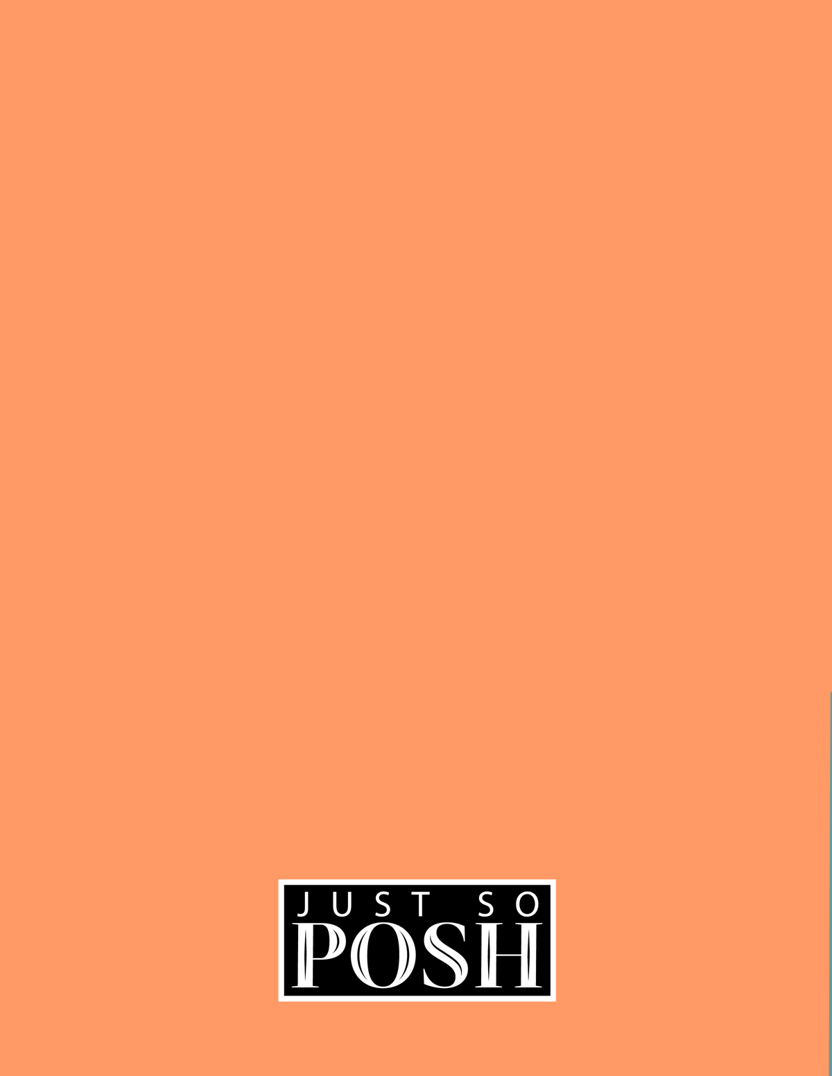 Personalized Beach Notebook XII - Paddle Life - Orange Background - Back View