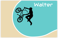 Thumbnail for Personalized Bicycle Placemat XI - Cyclist Silhouette III -  View