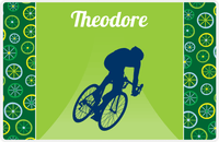Thumbnail for Personalized Bicycle Placemat XII - Cyclist Silhouette I -  View