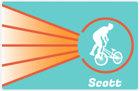 Thumbnail for Personalized Bicycle Placemat XIII - Cyclist Silhouette V -  View