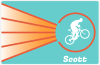 Thumbnail for Personalized Bicycle Placemat XIII - Cyclist Silhouette VII -  View