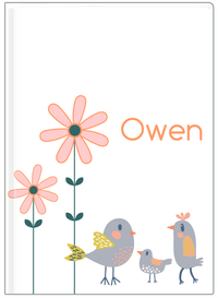 Thumbnail for Personalized Birds Journal V - White Background - Bird VII - Front View