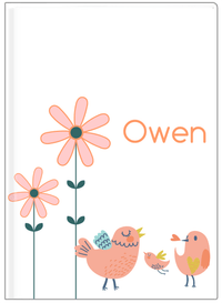 Thumbnail for Personalized Birds Journal V - White Background - Bird VIII - Front View