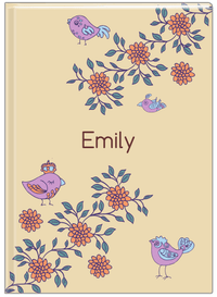 Thumbnail for Personalized Birds Journal VIII - Tan Background - Front View