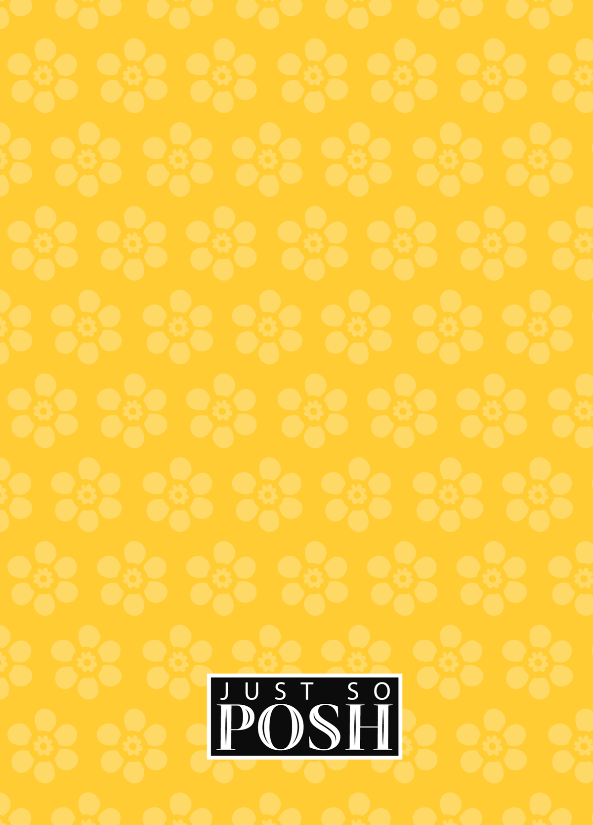 Personalized Birds Journal IX - Yellow Background - Back View