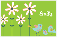 Thumbnail for Personalized Birds Placemat V - Green Background - Bird II -  View