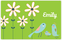 Thumbnail for Personalized Birds Placemat V - Green Background - Bird III -  View