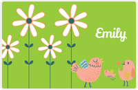Thumbnail for Personalized Birds Placemat V - Green Background - Bird VIII -  View