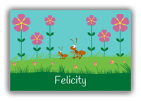 Thumbnail for Personalized Bugs Canvas Wrap & Photo Print VI - Teal Background - Ant - Front View
