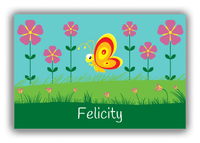 Thumbnail for Personalized Bugs Canvas Wrap & Photo Print VI - Teal Background - Butterfly - Front View