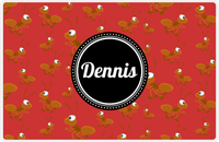 Thumbnail for Personalized Bugs Placemat IV - Red Background - Ants -  View