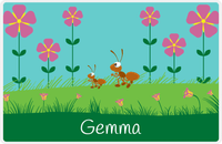 Thumbnail for Personalized Bugs Placemat VI - Teal Background - Ant -  View