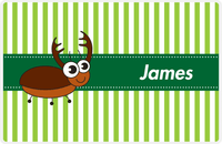 Thumbnail for Personalized Bugs Placemat IX - Green Background - Beetle II -  View