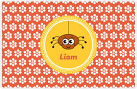 Thumbnail for Personalized Bugs Placemat XI - Orange Background - Spider -  View